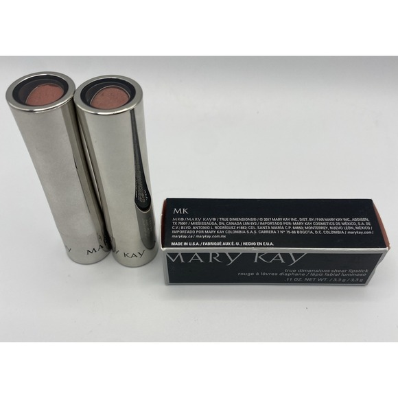 Lot Of 2 Mary Kay True Dimensions Sheer Lipstick Sparkling Rose Full Size 088584 - Picture 1 of 5